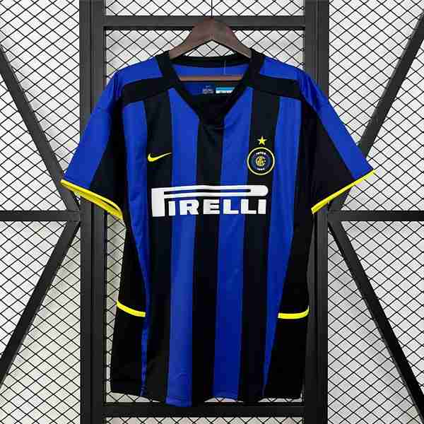 Tailandia Camiseta Inter Milan 1ª Retro 2002 2003 Tailandia Camiseta Primera Inter Milan Retro 2002 2003