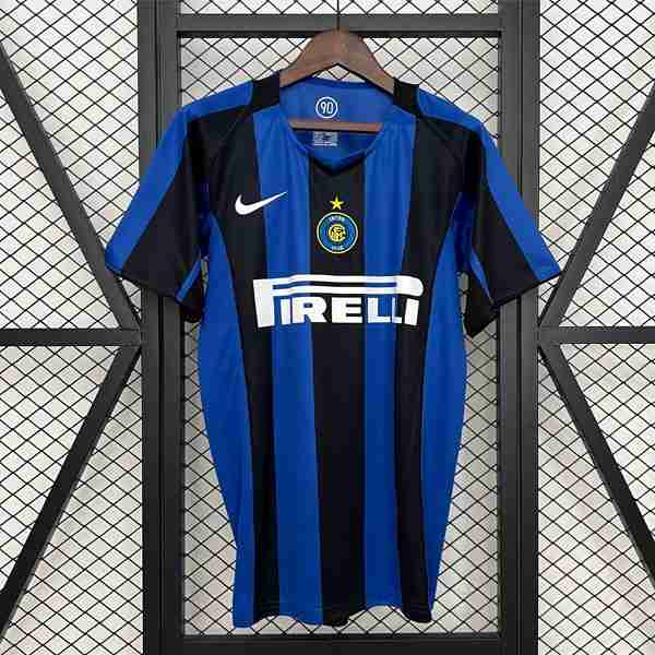 Tailandia Camiseta Inter Milan 1ª Retro 2004-2005 Tailandia Camiseta Primera Inter Milan Retro 2004 2005