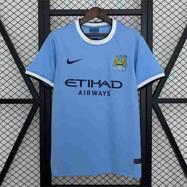 Tailandia Camiseta Manchester City 1ª Retro 2013-2014 Tailandia Camiseta Primera Manchester City Retro 2013 2014