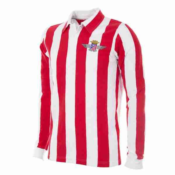 Tailandia Camiseta Primera Manga Larga Atlético De Madrid Retro 1939 1940 Tailandia Camiseta Primera Manga Larga Atlético De Madrid Retro 1939 1940