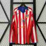 Tailandia Camiseta Primera Manga Larga Atlético De Madrid Retro 2004 2005