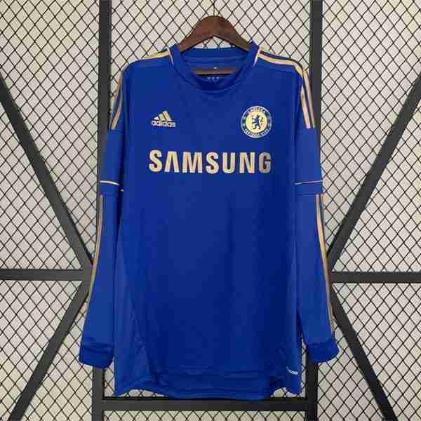 Tailandia Camiseta Chelsea 1ª Retro ML 2012 2013 Tailandia Camiseta Primera Manga Larga Chelsea Retro 2012 2013