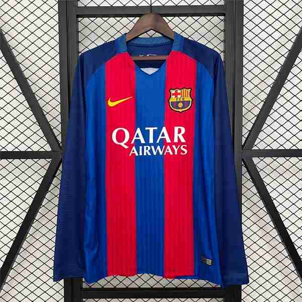 Tailandia Camiseta Barcelona 1ª ML Retro 2014-2015 Tailandia Camiseta Primera Manga Larga FC Barcelona Retro 2014 2015