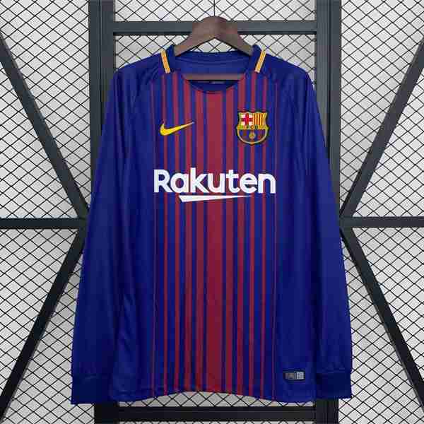 Tailandia Camiseta Barcelona 1ª Retro ML 2017-2018 Tailandia Camiseta Primera Manga Larga FC Barcelona Retro 2017 2018