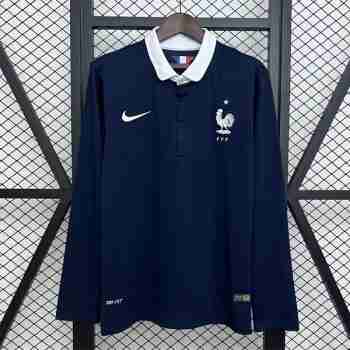 Tailandia Camiseta Primera Manga Larga Francia Retro 2014