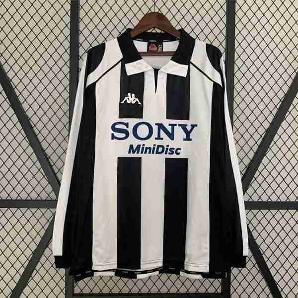 Tailandia Camiseta Juventus 1ª ML Retro 1997 1998 Tailandia Camiseta Primera Manga Larga Juventus Retro 1997 1998