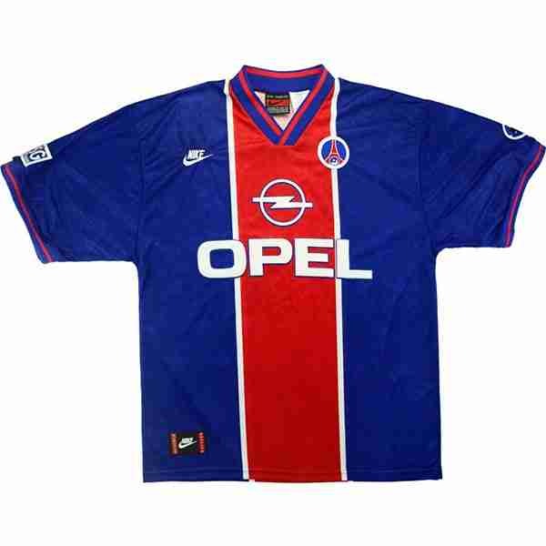 Tailandia Camiseta Paris Saint Germain 1ª Retro 1995 1996 Azul Tailandia Camiseta Primera Paris Saint Germain Retro 1995 1996 Azul