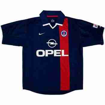 Tailandia Camiseta Primera Paris Saint Germain Retro 2001 2002 Azul