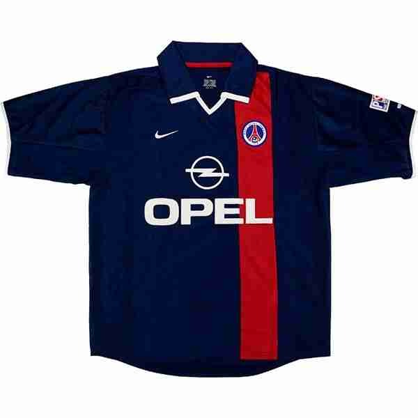 Tailandia Camiseta Paris Saint Germain 1ª Retro 2001 2002 Azul Tailandia Camiseta Primera Paris Saint Germain Retro 2001 2002 Azul