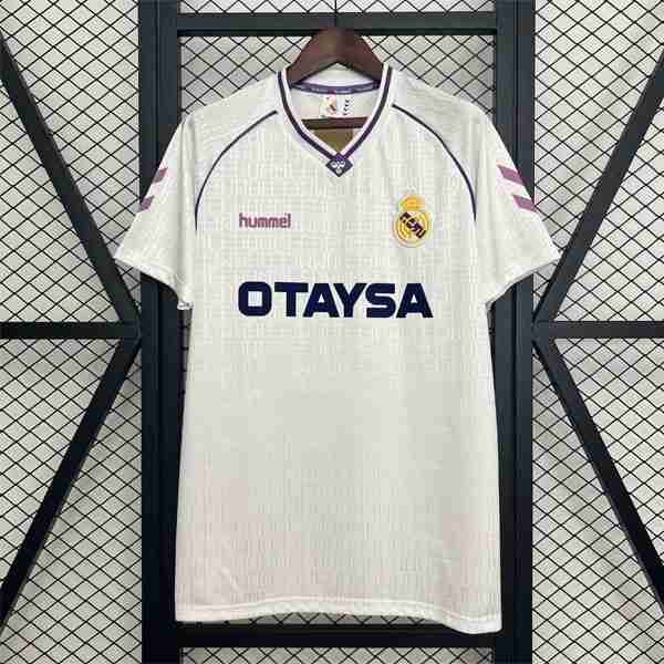 Tailandia Camiseta Real Madrid 1ª Retro 1990-1992 Tailandia Camiseta Primera Real Madrid Retro 1990 1992