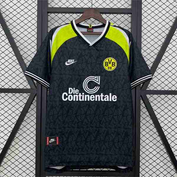 Tailandia Camiseta Dortmund 2ª Retro 1995-1996 Tailandia Camiseta Segunda Borussia Dortmund Retro 1995 1996