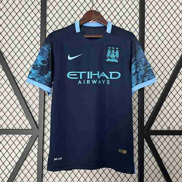 Tailandia Camiseta Manchester City 2ª Retro 2015 2016 Tailandia Camiseta Segunda Manchester City Retro 2015 2016