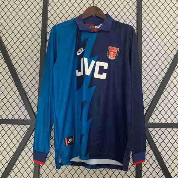 Tailandia Camiseta Arsenal 2ª ML Retro 1995 1996 Tailandia Camiseta Segunda Manga Larga Arsenal Retro 1995 1996