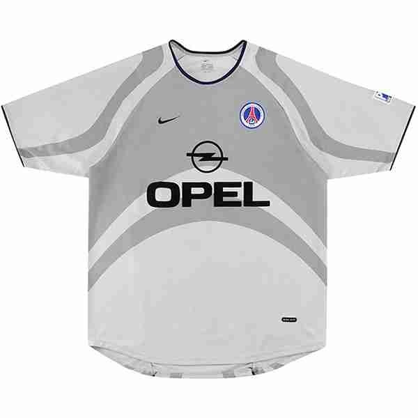 Tailandia Camiseta Paris Saint Germain 2ª Retro 2001 Gris Tailandia Camiseta Segunda Paris Saint Germain Retro 2001 Gris