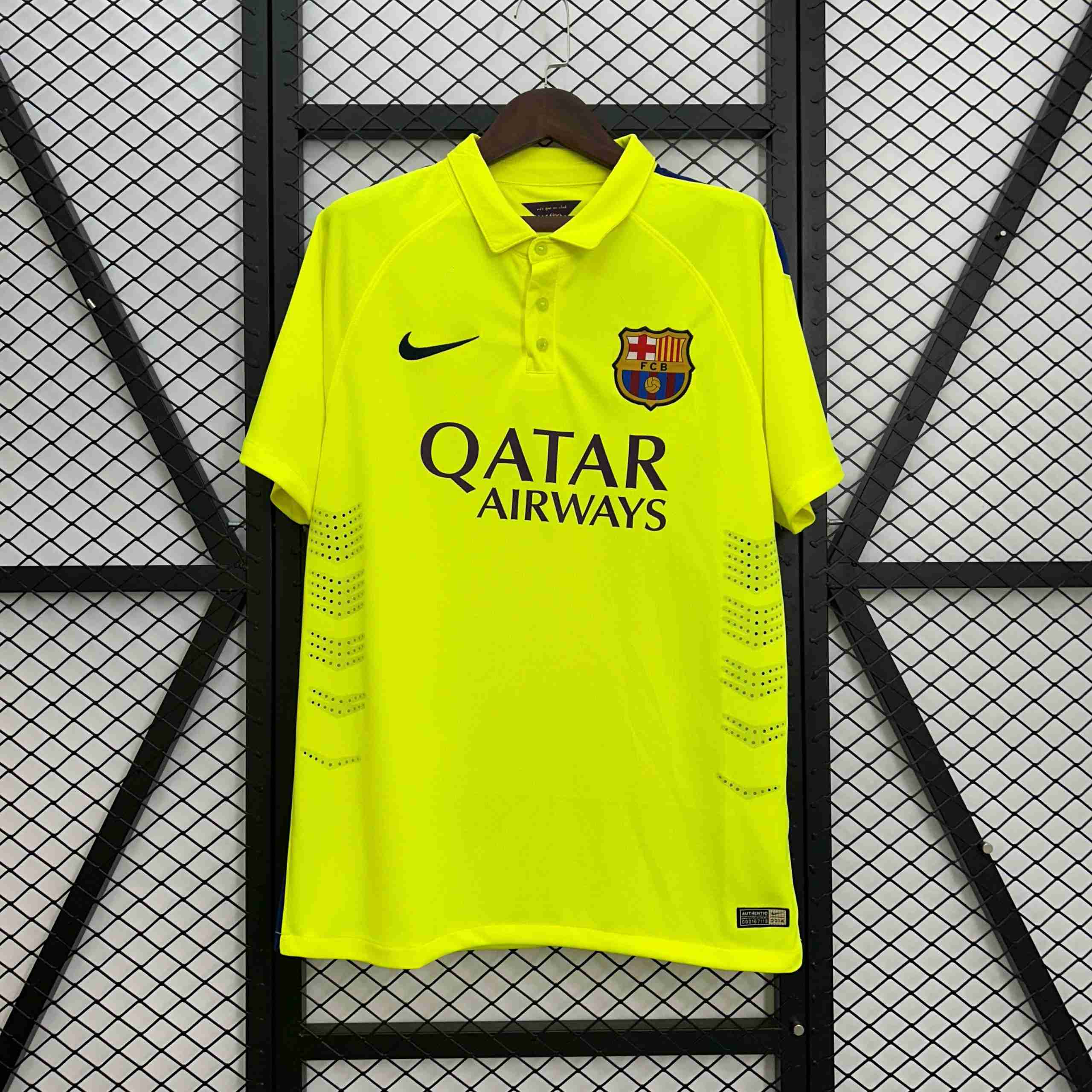 Camiseta Barcelona 3ª Retro 2014-2015 Tailandia Camiseta Tercera FC Barcelona Retro 2014 2015