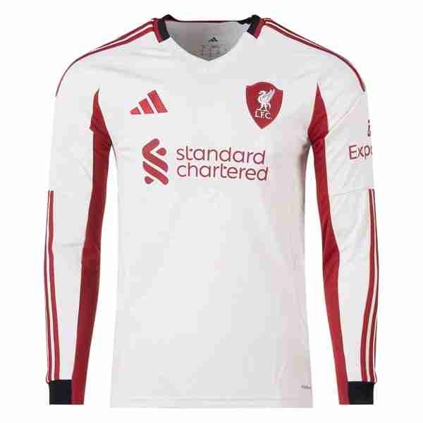 Tailandia Camiseta Liverpool 2ª ML 2025-2026 Tailandia Manga Larga Camiseta Segunda Liverpool 2025 2026