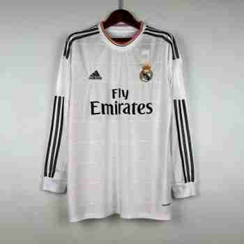Tailandia Camiseta Primera Manga Larga Real Madrid Retro 2013 2014