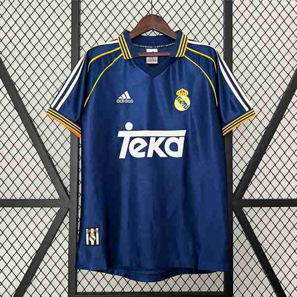 Tailandia Camiseta Real Madrid 3ª Retro 1998 2000 Tailandia Camiseta Tercera Real Madrid Retro 1998 2000