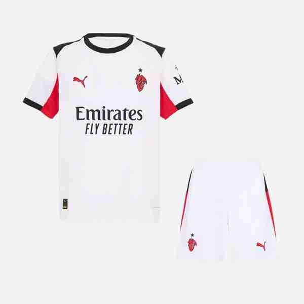 Camiseta AC Milan 2ª Niño 2025-2026 Camiseta AC Milan Conjunto Niños Segunda 2025 2026