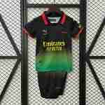 Camiseta AC Milan X OFF-WHITE Conjunto Niños 2025 2026 Verde