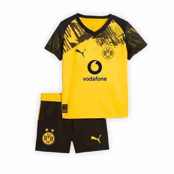 Camiseta Borussia Dortmund 1ª Niño 2025-2026 Camiseta Borussia Dortmund Conjunto Niños Primera 2025 2026