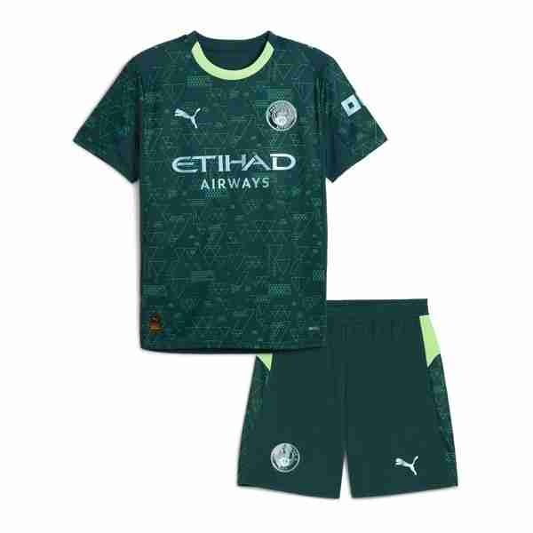 Camiseta Manchester City EA SPORTS Niño 2025-2026 Camiseta Manchester City Conjunto Niños Cuarta 2025 2026