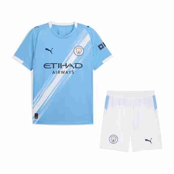 Camiseta Manchester City 1ª Niño 2025-2026 Camiseta Manchester City Conjunto Niños Primera 2025 2026