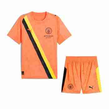 Camiseta Manchester City KidSuper Conjunto Niños 2025 2026 Naranja