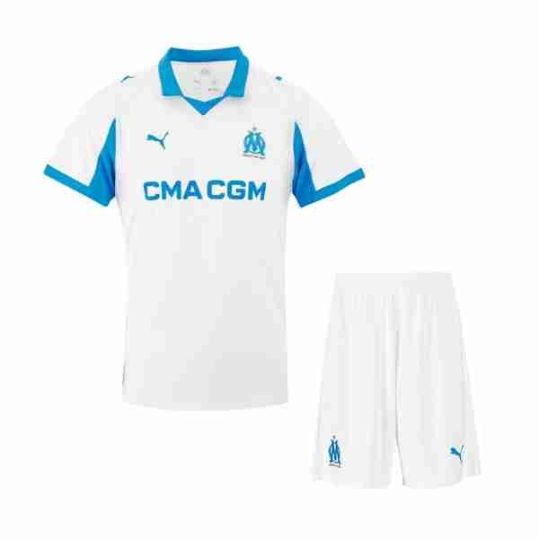 Camiseta Marsella 1ª Niño 2025-2026 Camiseta Olympique Marsella Conjunto Niños Primera 2025 2026