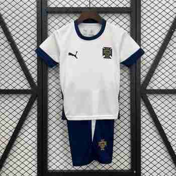 Camiseta Portugal Conjunto Niños Entrenamiento 2025 2026 Blanco