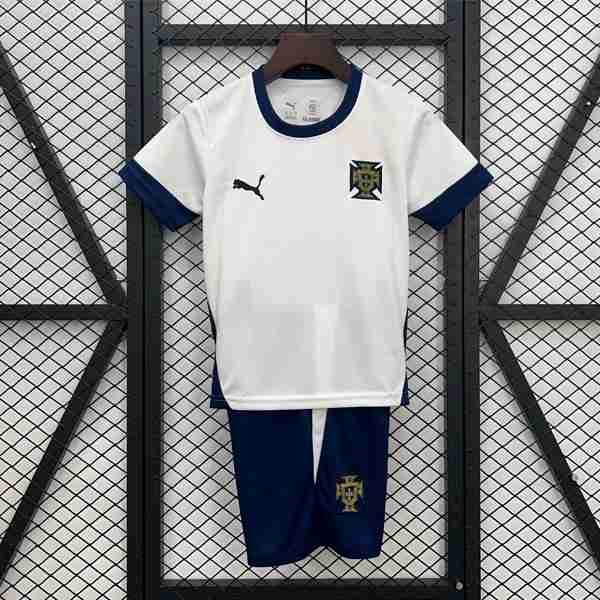 Camiseta Portugal Training Niño 2025 Blanco Camiseta Portugal Conjunto Niños Entrenamiento 2025 2026 Blanco