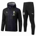 Conjunto Rompevientos AC Milan 2025 2026 Negro