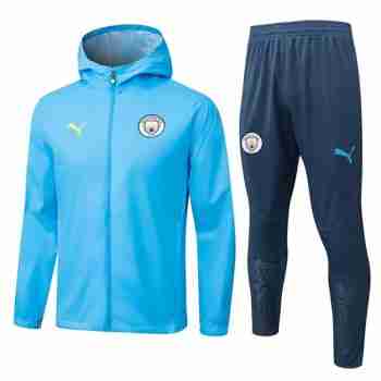 Conjunto Rompevientos Manchester City 2025 2026 Azul
