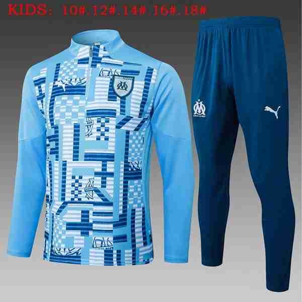 Ninos Sudadera De Training Marsella 2025-2026 Azul 5 Sudadera Entrenamiento Niños Olympique Marsella 2025 2026 Azul