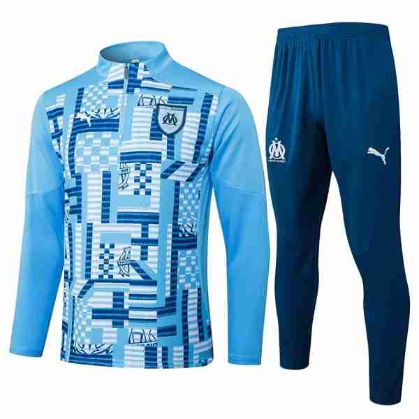 Sudadera De Training Marsella 2025-2026 Azul Sudadera Entrenamiento Olympique Marsella 2025 2026 Azul