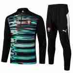 Sudadera Entrenamiento Portugal 2025 2026 Verde Negro