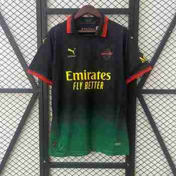 Tailandia Camiseta AC Milan X OFF-WHITE 2025 2026 Verde