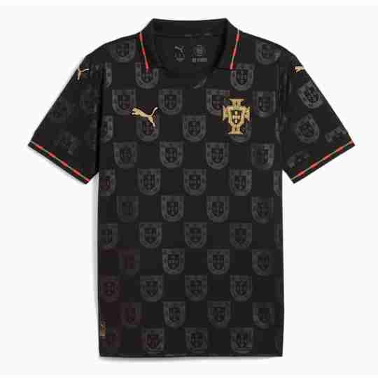 Tailandia Camiseta Especial Portugal 2025 2026 Negro Tailandia Camiseta Especial Portugal 2026 2027 Negro