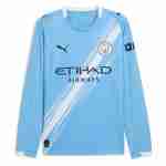 Tailandia Manga Larga Camiseta Primera Manchester City 2025 2026