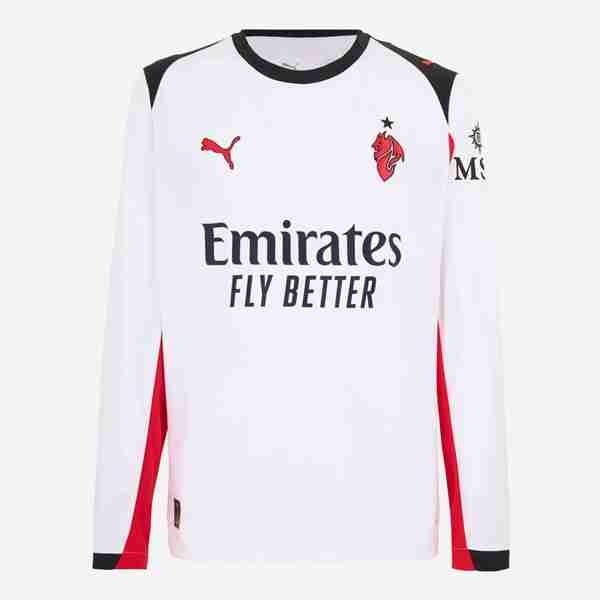 Tailandia Camiseta AC Milan 2ª ML 2025-2026 Tailandia Manga Larga Camiseta Segunda AC Milan 2025 2026