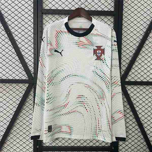 Tailandia Camiseta Portugal 2ª ML 2025 Tailandia Manga Larga Camiseta Segunda Portugal 2025 2026