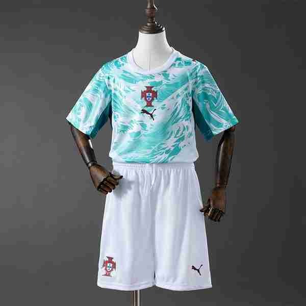 Camiseta Portugal 2ª Niño 2026 Camiseta Portugal Conjunto Niños Segunda 2026