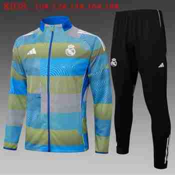 Chandal Niños Real Madrid 2025 2026 Azul Gris