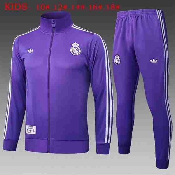 Ninos Chandal Real Madrid 2025-2026 Purpura 5 Chandal Niños Real Madrid 2025 2026 Purpura