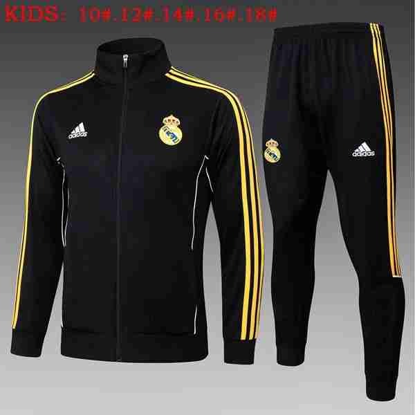 Ninos Chandal Real Madrid 2025-2026 Negro 6 Chandal Niños Real Madrid 2025 26 Negro Amarillo