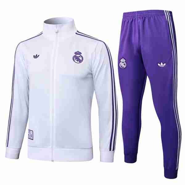 Chandal Real Madrid 2025-2026 Blanco 7 Sudadera Entrenamiento Real Madrid 2025 2026 Blanco Purpura