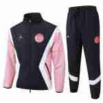 Conjunto Rompevientos Paris Saint Germain 2025 2026 Negro Rosa