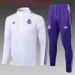 Sudadera Entrenamiento Niños Real Madrid 2025 2026 Blanco Purpura