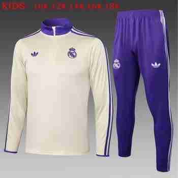 Sudadera Entrenamiento Niños Real Madrid 2025 2026 Claro