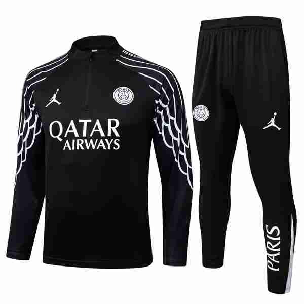 Sudadera De Training PSG 2025-2026 Negro 5 Sudadera Entrenamiento Paris Saint Germain 2025 2026 Negro